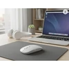 Belaidė pelė ergonominė kompiuterio pelytė, su šviesomis, spalva: balta