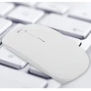 Belaidė pelė ergonominė kompiuterio pelytė, su šviesomis, spalva: balta