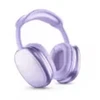 Bluetooth ryšio užedadamos ausinės, violetinės su dėklu