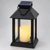 Juodas saulės energija maitinamas LED žibintas 10766, 28 cm