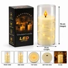 LED žvakė su dekoratyvine švieselių vielute 10755, 15 cm
