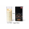 LED žvakė su dekoratyvine švieselių vielute 10184, 17,5 cm