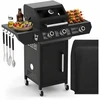 Dujinis grilis Varen 3.0 Juodas, 10 kW, 2+1 degikliai