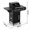 Dujinis grilis Varen 3.0 Juodas, 10 kW, 2+1 degikliai