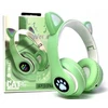 Ausinės bluetooth Cat ears, belaidės, vaikiškos, spalva: žalia