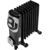 Tepalinis radiatorius KRAFT&amp;DELE KD6512, 2000 W, spalva: juoda
