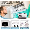 Garų valytuvas Hoapin nešiojamas garų valytuvas 2500 W 1000 ml, spalva: balta