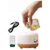 Oro drėkintuvas aromaterapijos kvapų difuzorius su 7 LED šviesos diodais, 12 W, spalva: balta