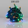 Kalėdinė girlianda su 100 LED šviesos diodų, lempučių, 8m, įvairiaspalvė, miksas