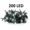 Kalėdinė girlianda su 200 LED šviesos diodų, lempučių, 15m, baltos spalvos