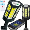 Lauko šviestuvas su nuotolinio valdymo pultu 124 LED COB, spalva: juoda
