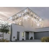 LED girlianda Išskirtinė lauko puošmena 500LED varvekliai, 25m. ilgio, šaltai baltos spalvos flash