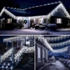 LED girlianda Išskirtinė lauko puošmena 500LED varvekliai, 25m. ilgio, šaltai baltos spalvos flash