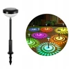 LED lauko šviestuvai su saulės baterijomis XF-2011, 2 vnt., spalva: juoda