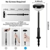 LED lauko šviestuvai su saulės baterijomis Nuodake NK-53186, 2 vnt.