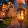 LED Sodo šviestuvai su ugnies imitacija, 4 vnt., 51cm, spalva: juoda