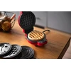 Vaflių keptuvė Raudona mini vaflinė, 460 W