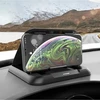 Lipnus telefono laikiklis su reguliuojamu kampu, tvirtinamas ant automobilio prietaisų skydelio ar stalo