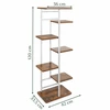 Metalinis gėlių stovas 120 cm, 7 lentynos, MDF
