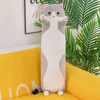 Pliušinis žaislas - pagalvė katinas, 70 cm, pilkas