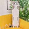 Pliušinis žaislas - pagalvė katinas, 90 cm, pilkas