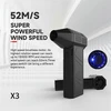 X3 Atnaujinkite Turbo Smurent Fan“ 130000 aps/min 50m/s Turbo Jet“ ventiliatoriaus kaupimas akumuliatoriuje, spalva: juoda