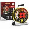 Ilginamasis laidas su rite Zincline, 50 m, 4 lizdai, ZN-6102, spalva: geltona