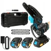 Shenzhen Akumuliatorinis grandininis pjūklas su tepimu (mini) su 2 akumuliatoriais ir priedais