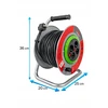 Boxer prailgintuvas su metaline rite 50 m, IP44, 3x2,5 mm², juodas, spalva: pilka
