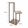 Stovintis gėlių stovas 78 cm, 3 lentynos MDF, metalinis rėmas