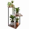 Stovintis gėlių stovas 78 cm, 3 lentynos MDF, metalinis rėmas