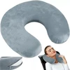 Trizand Ergonomiška kelioninė pagalvėlė su „memory foam“ užpildu, pilka