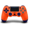 Žaidimų pultelis Games World PS4 Doubleshock 4 V2 bevielis žaidimų pultelis / valdiklis, oranžinis ( Sunset Oranžinis), skirtas PS4 / PS5 / Android / iOS