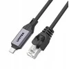 Unitek Įrenginio kabelis Ethernet USB C RJ-45 LAN, tinklo kabelis, 2 m
