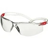 3M SecureFit 500 beskyttelsesbrille skaidrus og rød Scotchgard skaidrus linse