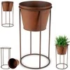 Vilde Gėlių vazonas su stovu metalinė 44 cm - retro stiliaus