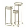 Boltze Rinkinys metaliniai gėlių vazonai RICKY, 3 vnt. 50-70 cm