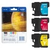 Brother rašalo rinkinys originalioms rašalo kasetėms LC-1100RBWBP Rainbow Pack