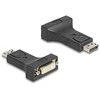 Delock Adapteris DisplayPort 1.1 pasyvioji juoda DVI moteriška