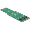 „Delock“ adapteris mSATA > M.2 NGFF lizdas