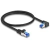 DeLOCK 80221 kabelis sieciowy Juodas 0,5 m Cat6a S/FTP (S-STP)