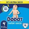 Dodot Etapas T4 Pañales 9-14 Kg 78 U