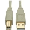 „Eaton Power Quality“ USB 2.0 didelės spartos A/B kabelis/(M/M), smėlio spalvos, 1,83 m
