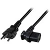EFB Elektronik EK483.1,8V2 maitinimo kabelis, juodas, 1,8 m, T12 C13, skydas