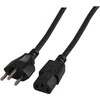 EFB Elektronik EK537.2V3 maitinimo kabelis, juodas, 2 m, T12 C13, skydelis