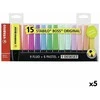 Stabilo STABILO BOSS HIGHLIGHTER MIX COLORS 15 Vnt. PASTELĖ IR NEONAS SU STOVĖLU