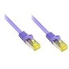 „Good Connections“ jungiamasis kabelis su 7 kat. S/FTP 0,5 m violetiniu dangteliu