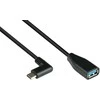 GoodConnections Kabelis USB Alcasa USB-C - USB-A 0.1 m Juodas (2811-OTGW)