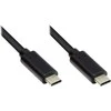 GoodConnections Kabelis USB Alcasa USB-C - USB-C 0.2 m Juodas (GC-M0111)