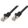 „Good Connections“ RJ45 komutacinis kabelis su Cat.7 neapdorotu kabeliu ir apsauga nuo įspraudimo (RNS®), S / FTP, PiMF, be halogenų, 600MHz, OFC, Juodas, 15m, ® (8070R-150S)